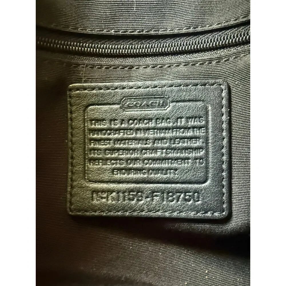 Coach Soho Signature East West Buckle Tote Shoulder Bag F18750